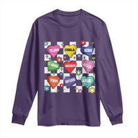 Funny Spanish Candy Heart Valentine's Day Long Sleeve Shirt