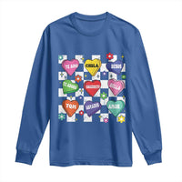 Funny Spanish Candy Heart Valentine's Day Long Sleeve Shirt