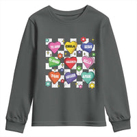 Funny Spanish Candy Heart Valentine's Day Youth Sweatshirt