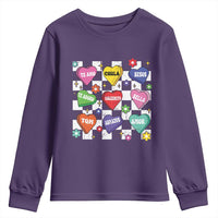 Funny Spanish Candy Heart Valentine's Day Youth Sweatshirt