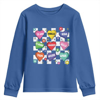 Funny Spanish Candy Heart Valentine's Day Youth Sweatshirt