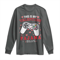 Funny Valentine's Day Gaming Long Sleeve Shirt This Is My Valentine Pajama Shirt Game Console