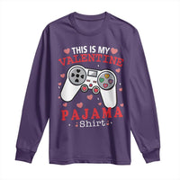 Funny Valentine's Day Gaming Long Sleeve Shirt This Is My Valentine Pajama Shirt Game Console