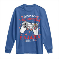 Funny Valentine's Day Gaming Long Sleeve Shirt This Is My Valentine Pajama Shirt Game Console