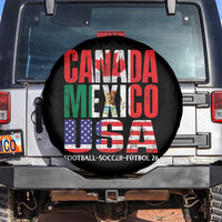 Soccer Lover Spare Tire Cover Canada Mexico USA Pride Football Futbol 2026
