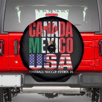 Soccer Lover Spare Tire Cover Canada Mexico USA Pride Football Futbol 2026