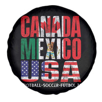 Soccer Lover Spare Tire Cover Canada Mexico USA Pride Football Futbol 2026