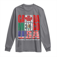Soccer Lover Long Sleeve Shirt Canada Mexico USA Pride Football Futbol 2026
