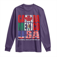 Soccer Lover Long Sleeve Shirt Canada Mexico USA Pride Football Futbol 2026