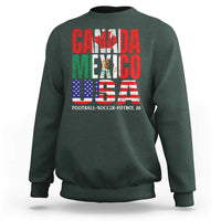 Soccer Lover Sweatshirt Canada Mexico USA Pride Football Futbol 2026