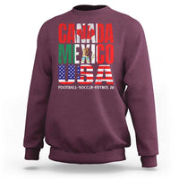 Soccer Lover Sweatshirt Canada Mexico USA Pride Football Futbol 2026