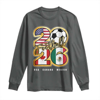Soccer Football Lover Long Sleeve Shirt USA Canada Mexico Pride 2026