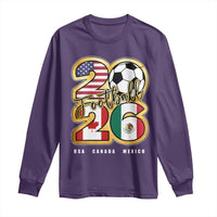 Soccer Football Lover Long Sleeve Shirt USA Canada Mexico Pride 2026