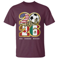 Soccer Football Lover T Shirt USA Canada Mexico Pride 2026