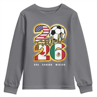 Soccer Football Lover Youth Sweatshirt USA Canada Mexico Pride 2026
