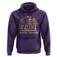 13th Birthday 2026 Hoodie Vintage 2013 Official Teenager 13 Years Of Being Awesome - Wonder Print Shop