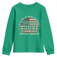 13th Birthday 2026 Youth Sweatshirt Vintage 2013 Official Teenager 13 Years Of Being Awesome - Wonder Print Shop