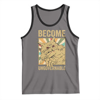 Become Ungovernable Cat Tank Top Funny Retro Cat Bite Horror Anime - Wonder Print Shop