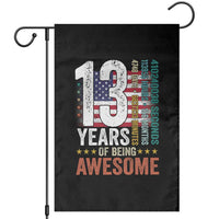 Funny 13th Birthday Garden Flag 13 Years 156 Months Of Being Awesome American Flag - Wonder Print Shop