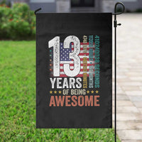 Funny 13th Birthday Garden Flag 13 Years 156 Months Of Being Awesome American Flag - Wonder Print Shop