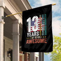 Funny 13th Birthday Garden Flag 13 Years 156 Months Of Being Awesome American Flag - Wonder Print Shop