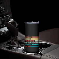 Funny Retired 2026 Skinny Tumbler A Wise Man Once Said I Am Outta Here Retirement Gifts - Wonder Print Shop