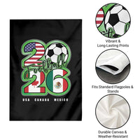 Soccer Football Lover Garden Flag USA Canada Mexico Pride 26