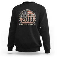 13th Birthday 2026 Sweatshirt Vintage 2013 Limited Edition 13 Years Of Being Awesome - Wonder Print Shop