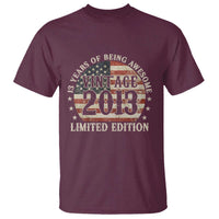 13th Birthday 2026 T Shirt Vintage 2013 Limited Edition 13 Years Of Being Awesome - Wonder Print Shop