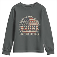 13th Birthday 2026 Youth Sweatshirt Vintage 2013 Limited Edition 13 Years Of Being Awesome - Wonder Print Shop