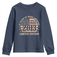 13th Birthday 2026 Youth Sweatshirt Vintage 2013 Limited Edition 13 Years Of Being Awesome - Wonder Print Shop