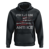 Pro Gun Anti Ice Hoodie Vintage American Flag 2nd Amendment Support