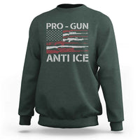 Pro Gun Anti Ice Sweatshirt Vintage American Flag 2nd Amendment Support