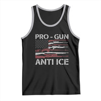 Pro Gun Anti Ice Tank Top Vintage American Flag 2nd Amendment Support