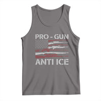 Pro Gun Anti Ice Tank Top Vintage American Flag 2nd Amendment Support
