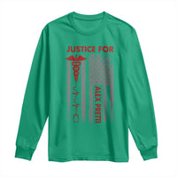 Justice For Alex Pretti Long Sleeve Shirt Minneapolis Tribute 2026 ICU Nurse American Flag