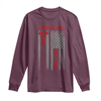 Justice For Alex Pretti Long Sleeve Shirt Minneapolis Tribute 2026 ICU Nurse American Flag