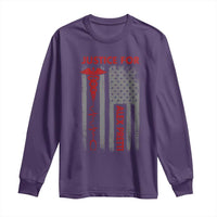 Justice For Alex Pretti Long Sleeve Shirt Minneapolis Tribute 2026 ICU Nurse American Flag