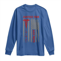 Justice For Alex Pretti Long Sleeve Shirt Minneapolis Tribute 2026 ICU Nurse American Flag