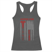 Justice For Alex Pretti Racerback Tank Top Minneapolis Tribute 2026 ICU Nurse American Flag