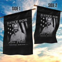 Justice For Alex Pretti Garden Flag Minneapolis Tribute 2026 Vintage American Flag