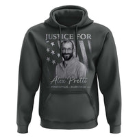 Justice For Alex Pretti Hoodie Minneapolis Tribute 2026 Vintage American Flag