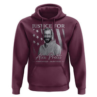 Justice For Alex Pretti Hoodie Minneapolis Tribute 2026 Vintage American Flag