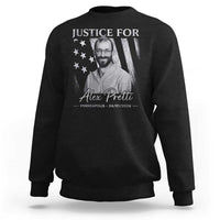 Justice For Alex Pretti Sweatshirt Minneapolis Tribute 2026 Vintage American Flag