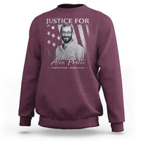 Justice For Alex Pretti Sweatshirt Minneapolis Tribute 2026 Vintage American Flag