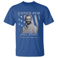 Justice For Alex Pretti T Shirt Minneapolis Tribute 2026 Vintage American Flag