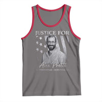 Justice For Alex Pretti Tank Top Minneapolis Tribute 2026 Vintage American Flag