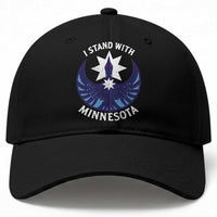 I Stand With Minnesota Baseball Cap Rebel Common Loon Minnesota Protest