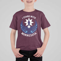 I Stand With Minnesota T Shirt For Kid Rebel Common Loon Minnesota Protest