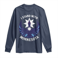 I Stand With Minnesota Long Sleeve Shirt Rebel Common Loon Minnesota Protest